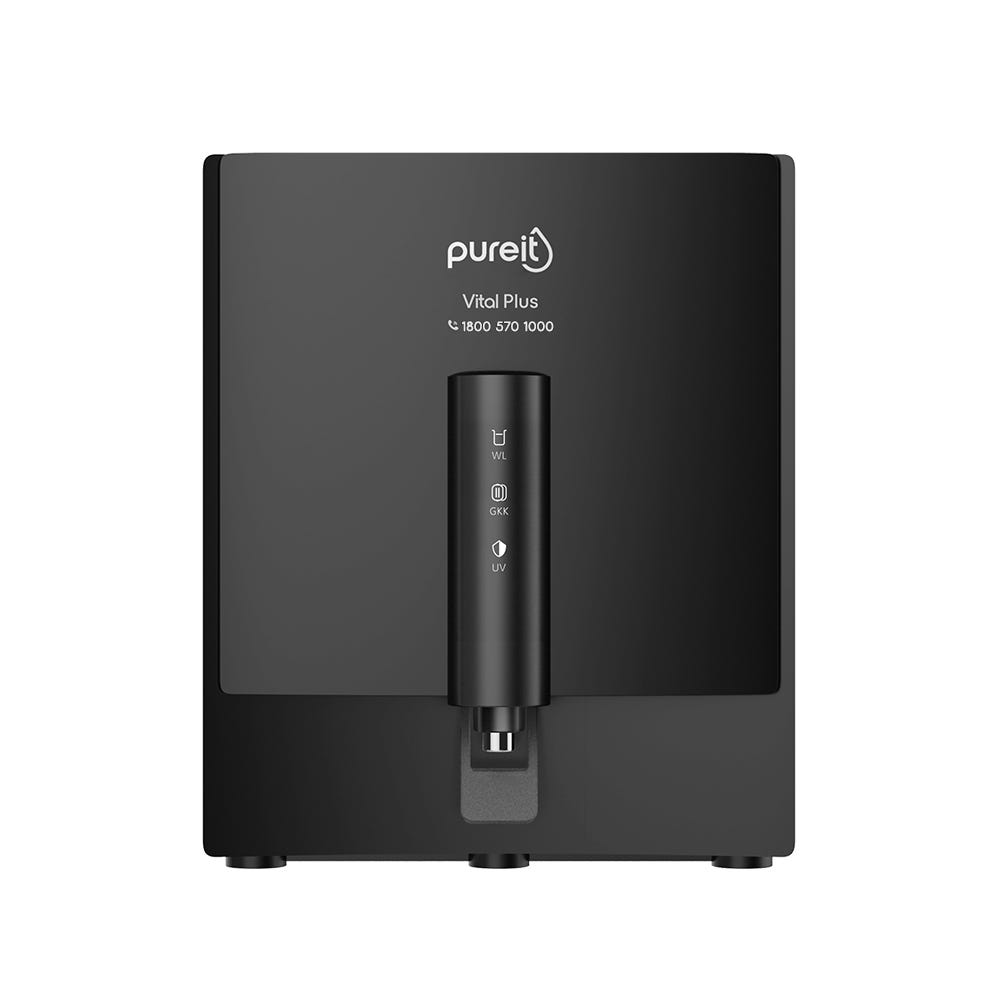 Pureit Vital Plus (Black) RO+UV+MP, 7L Storage with FiltraPower Technology 